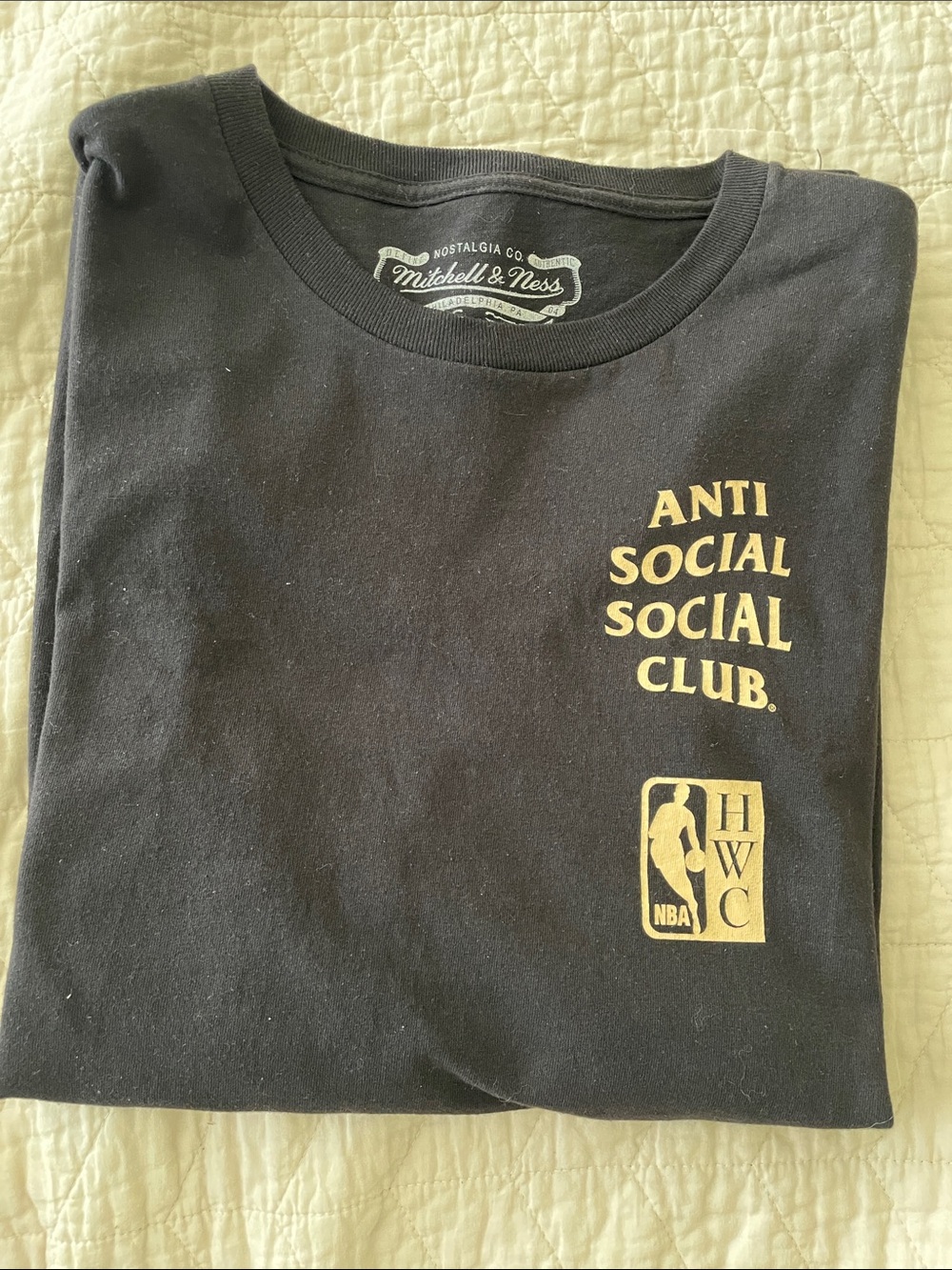 Mitchell & Ness Anti Social Social Club NBA Lids Collab Tshirt